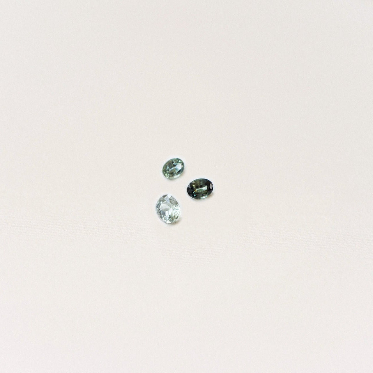 sapphire ring - sapphire engagement ring - three stone sapphire ring