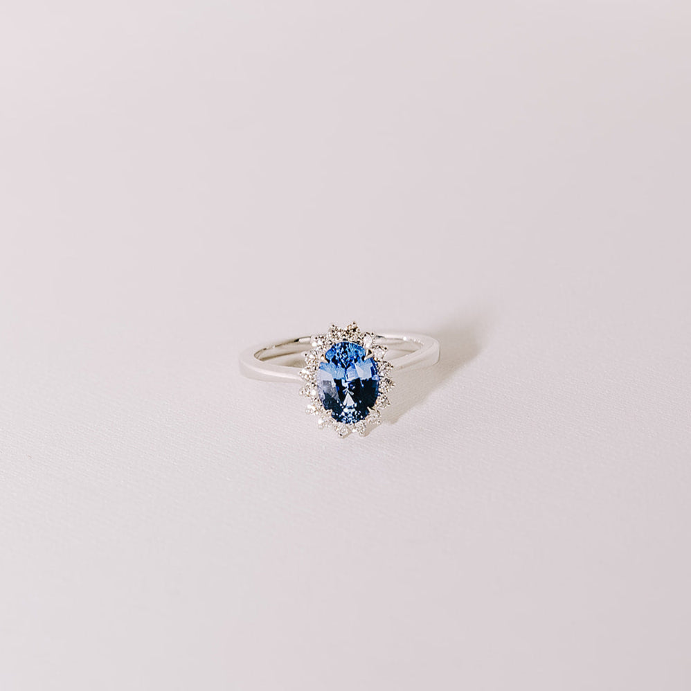 Princess Diana blue sapphire ring
