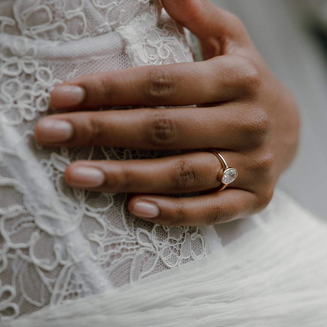 oval bezel ring