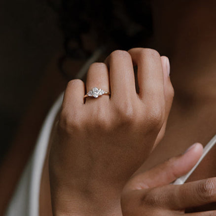 Trilogy diamond ring