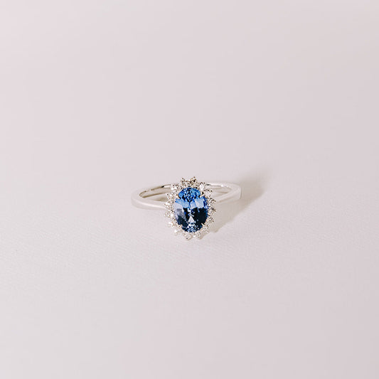 Princess Diana blue sapphire ring