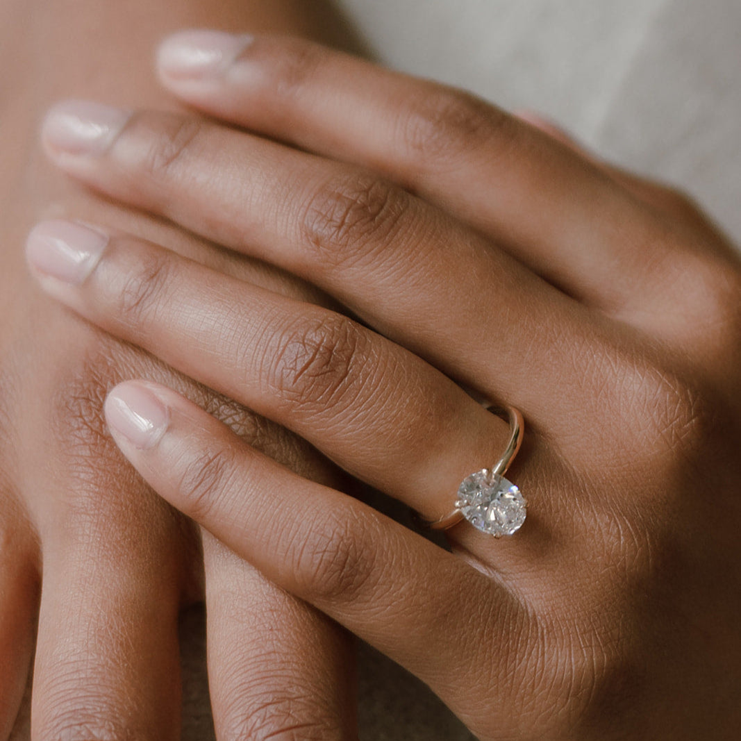 oval diamond ring